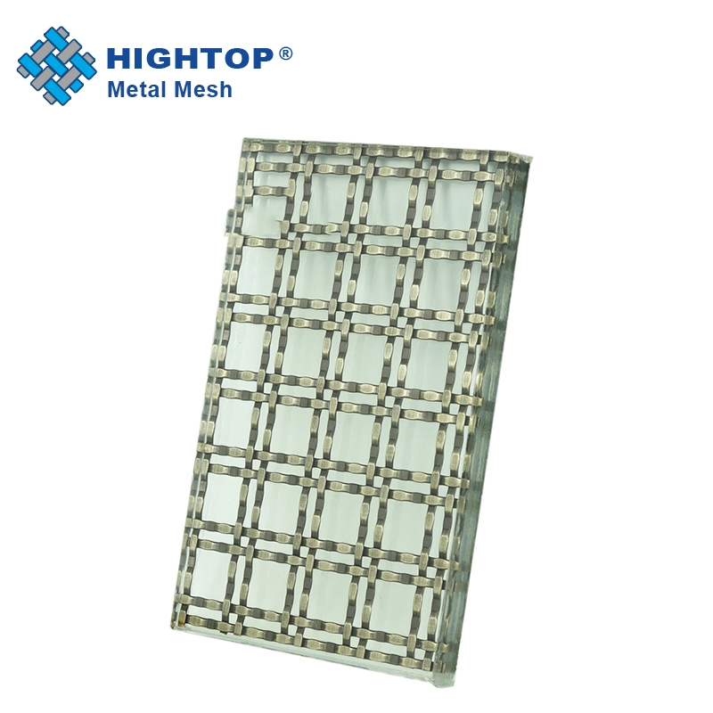 Decorative Stainless Steel Weave Wire Mesh Laminated Glass for Doors and Windows