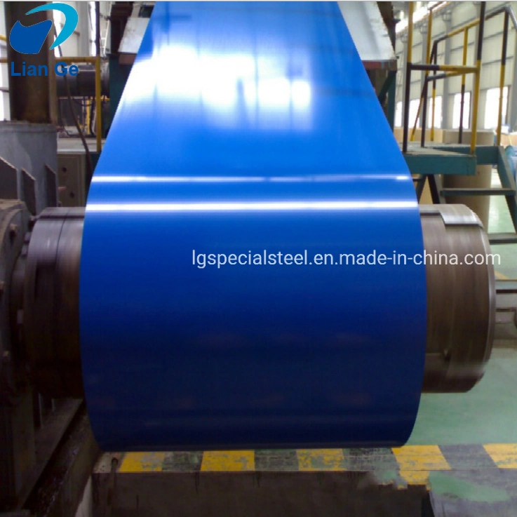 Blue Color Coated Steel Coil Strips Gl Gi PPGI PPGL Galvalume / Galvanized Steel for Sale