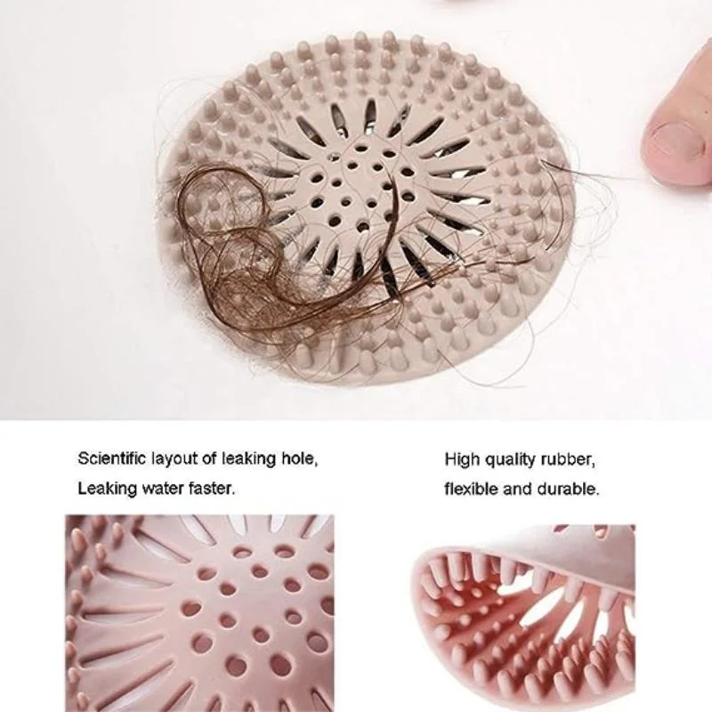 Silicone Hair Stopper Hair Catcher Shower Drain Durable