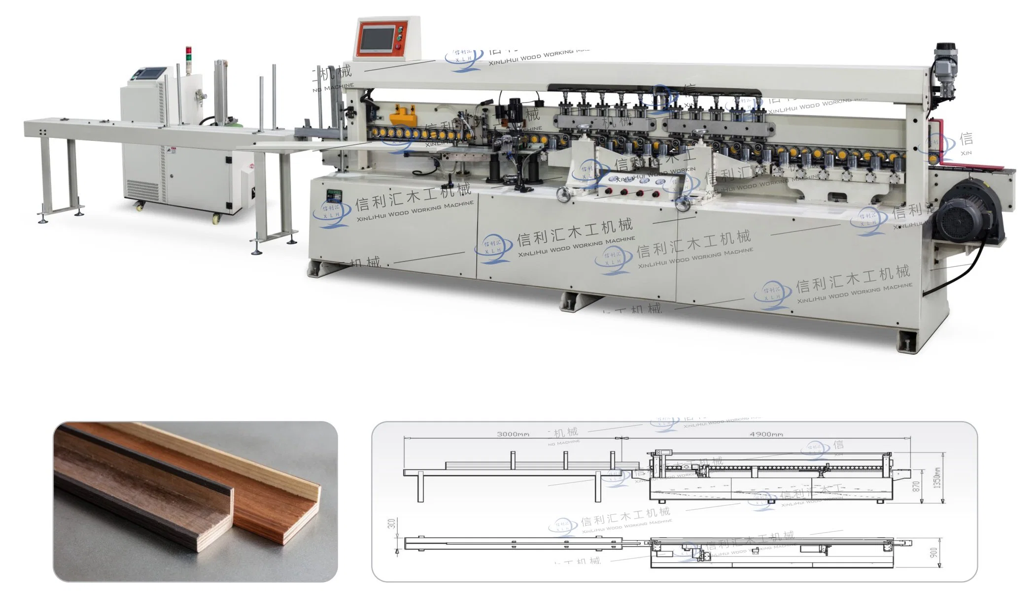 Pur Holzleiste Verbindungs-Ausrüstung für Tür Pocket Linien, Tür Frame Line PUR Kleber Maschine Holzfenster Rahmen Türrahmen Dekorative Streifen, die Maschine