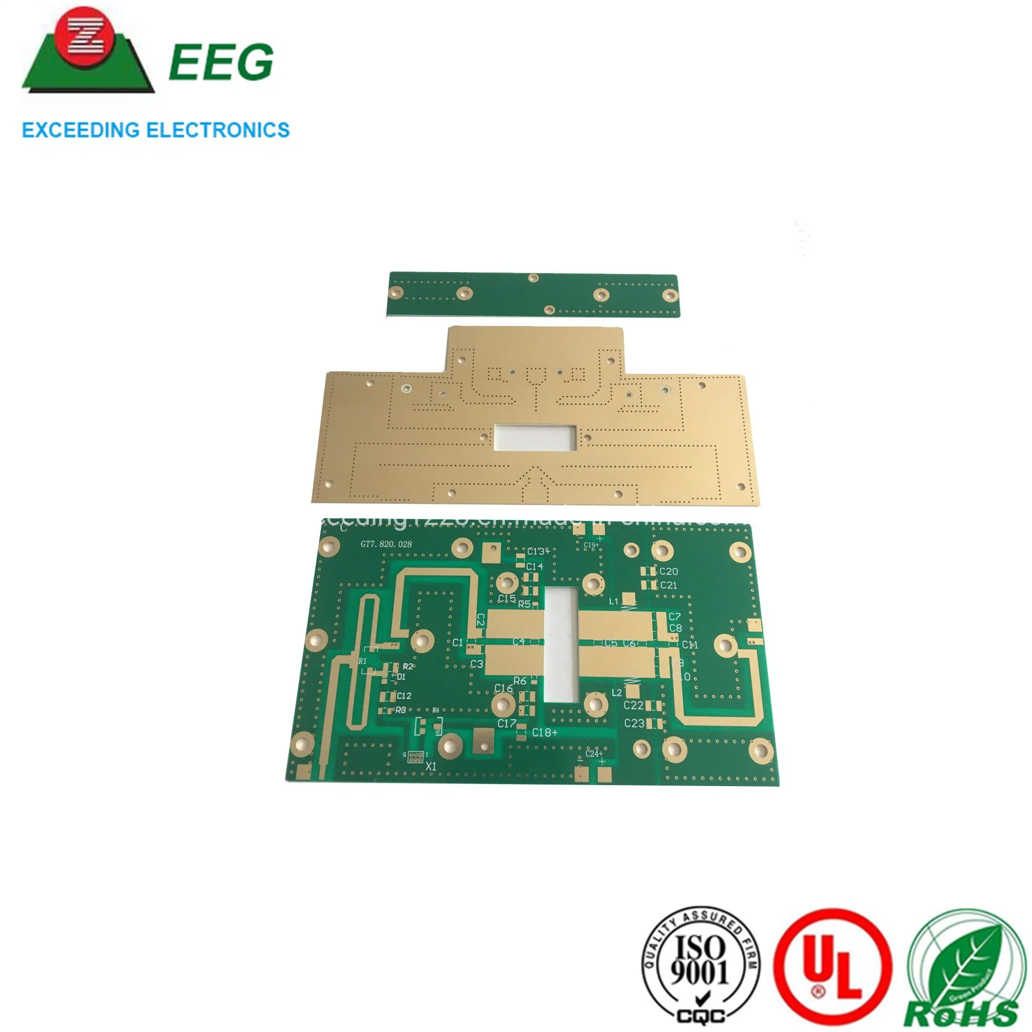 Placa PCB de alta frecuencia con material especial en stock Rogers/Arlon/Táconic/PTFE/Shengyi