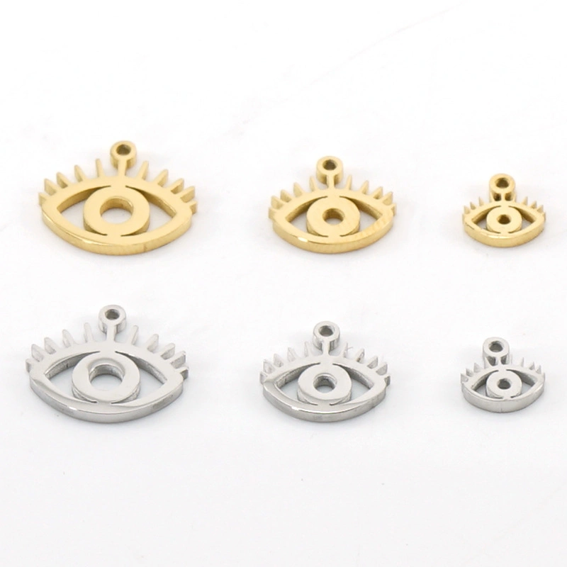 18K Stainless Steel Jewelry Eye Shaped Necklace Accessories