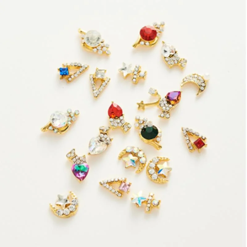 Nail Alloy Metal Accessories Stone Moon Diamond Satellite Stone Accessories Nail DIY Accessories