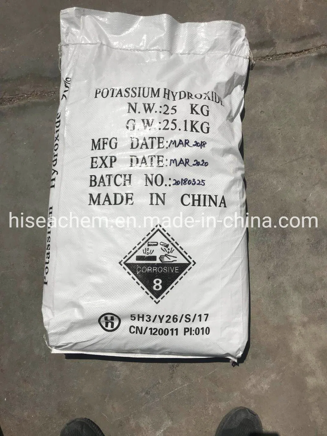 Potassium Hydroxide 90% Flakes KOH Industrial Grade CAS1310-58-3