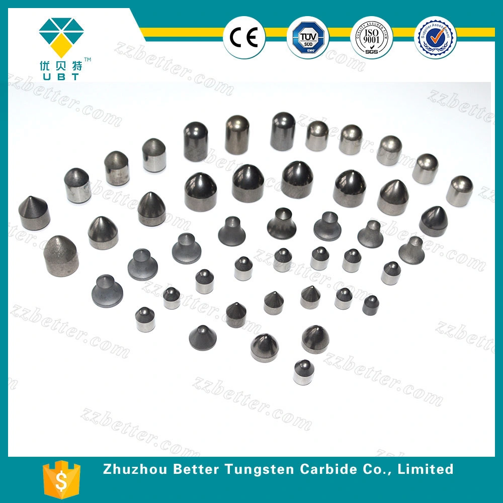 Bouton de carbure de tungstène à tête plate à partir de Zhuzhou Chine