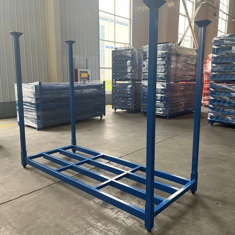 Powder Coating Tyre Display Storage Metal Stand Rack Pallet