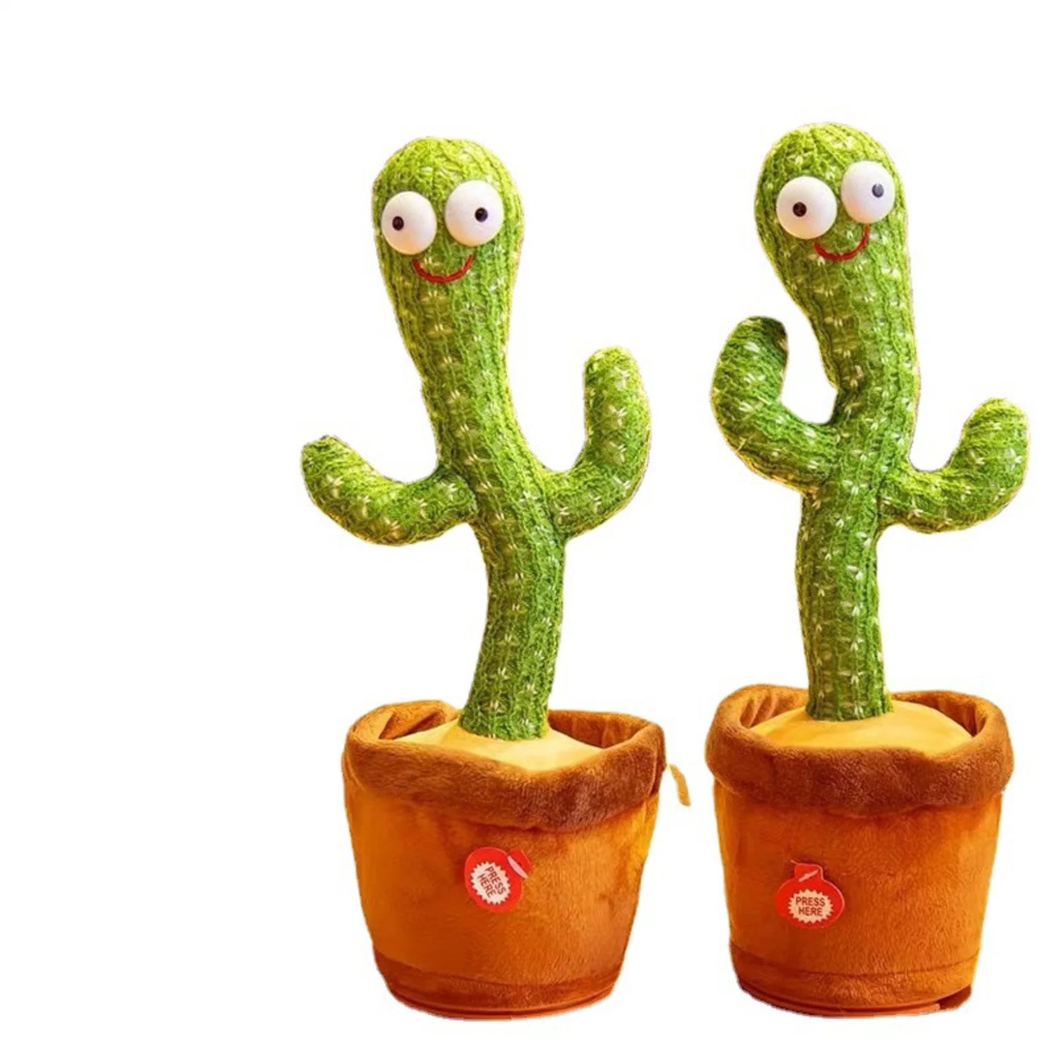 Bebé Dancing Talking Cactus Talking Plush Toys for Boys Girls Electrónica Light up Plush Cactus