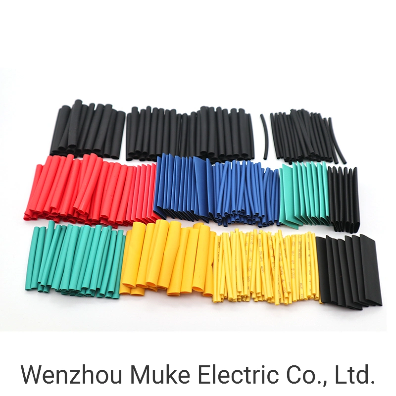 530PCS 2: 1 Schrumpfschlauch, 5 Farbe 8 Größe Schlauchschlauch Wrap Kabeldraht für elektrische Draht Kabelwickel Sortiment elektrisch
