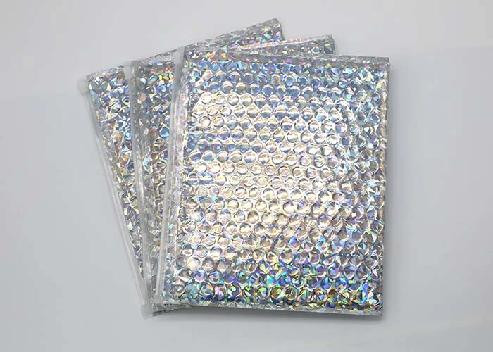 Rainbow Laser Film Bubble Mailer Wholesale/Supplier Metallic Bubble Mailer with High quality/High cost performance 