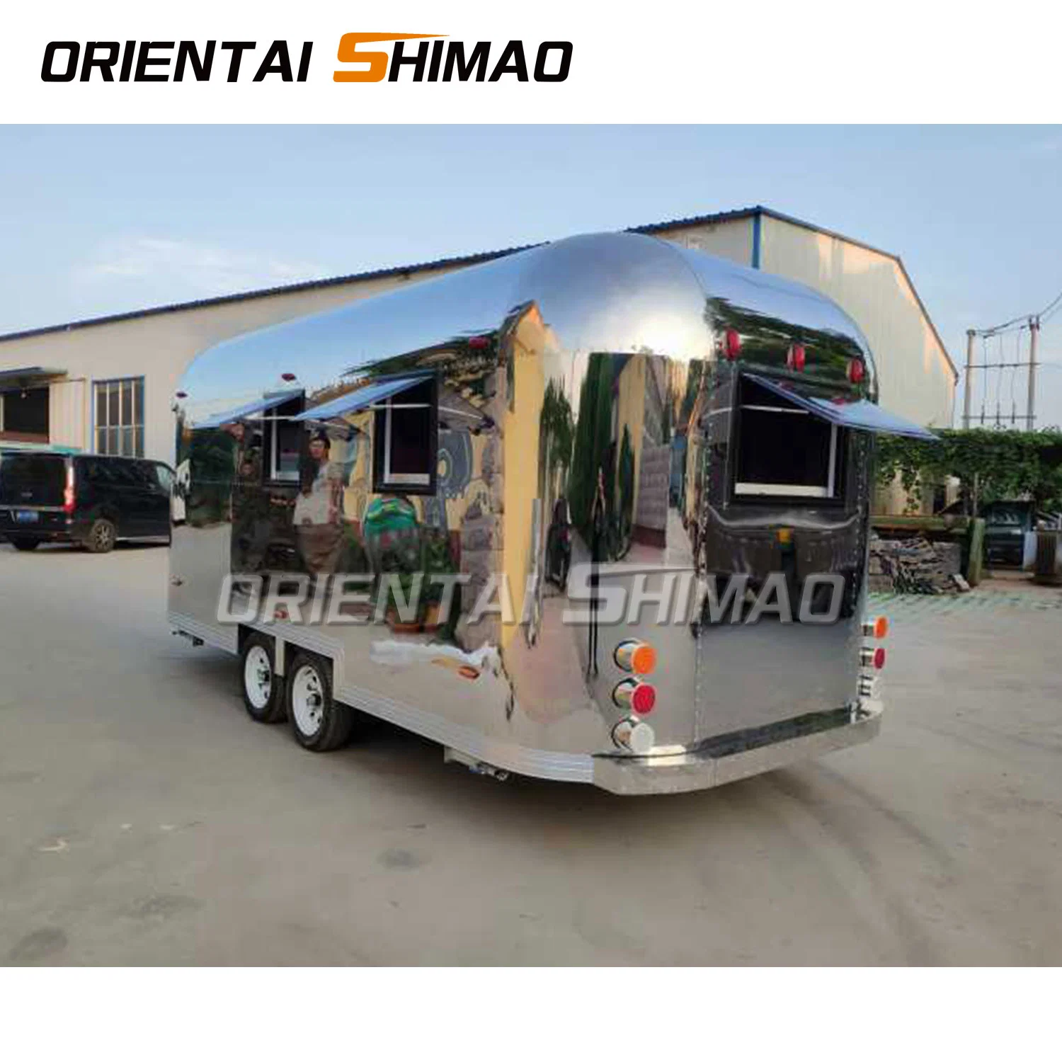 Oriental Shimao New Design Convenient Kebab Vintage Towable Coffee Kiosk