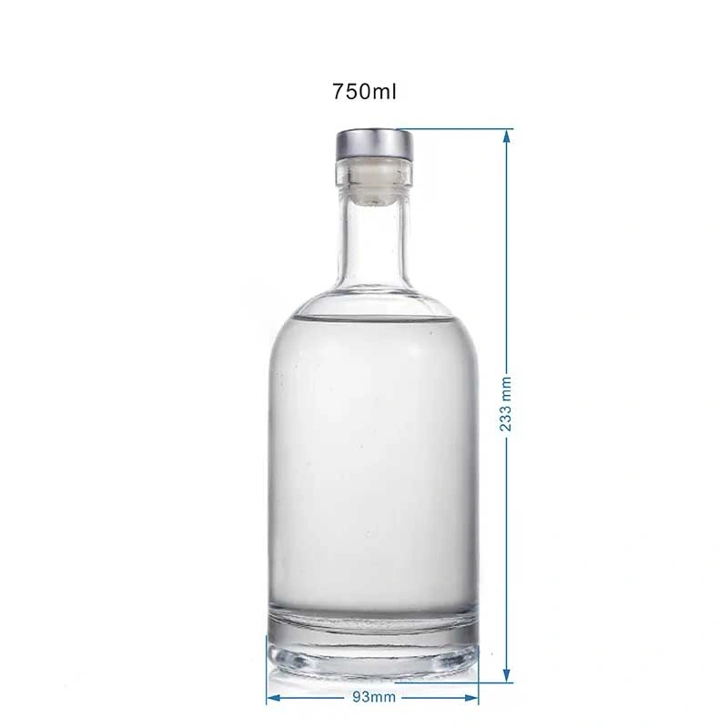 100% Grain Malt Class Alcohol Bottle Glass Packaging 500ml "Zimushka" Russian Natural Vodka Creative Skull Drinking Glass Bottle