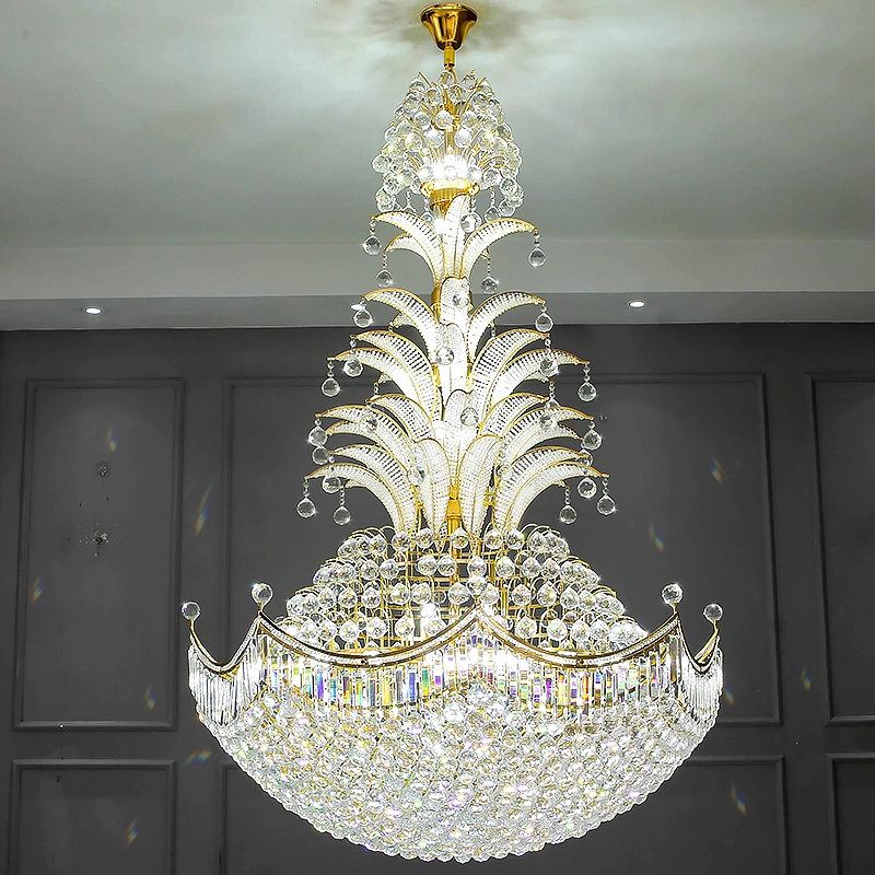 Hot Selling Luxury Decorative Fixtures Restaurant Palace Hotel Crystal Chandelier Lighting