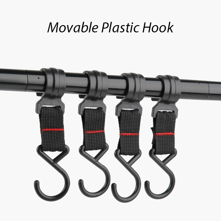 Outdoor Camping Portable Folding Hanger Aluminum Alloy Hanging Rack with Hook