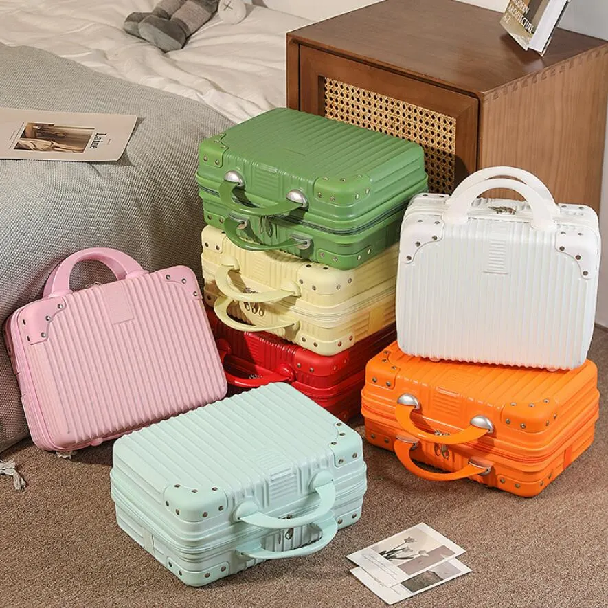 14 Inch Portable Luggage Bags Boarding Case Small Travel Suitcase Cosmetic Case