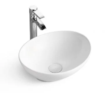 CE White Art Basin Counter Top Ceramic Wash Hand Basin Sanity Ware