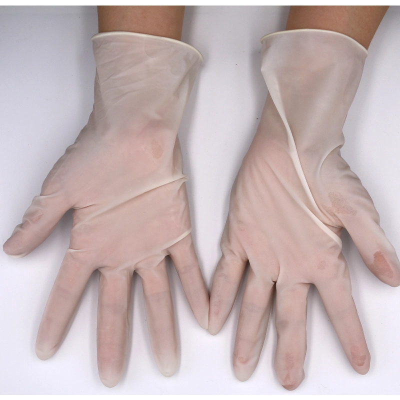 Industrial Safety Protective Powdered Powder-Free Examination Latex Gloves