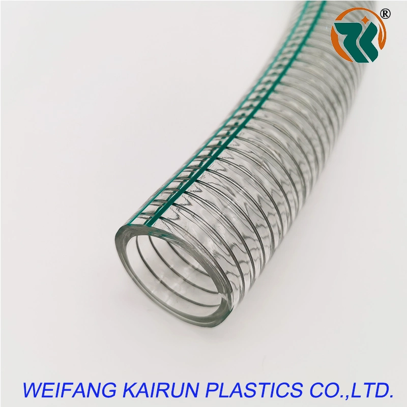 8mm/9mm/12mm/15mm/19mm/25mm/32mm Conveying Water Food Grade PVC Steel Wire Reinforcd Hose