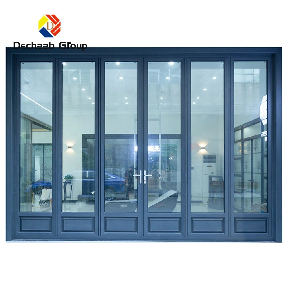 83 Series Customized Glass Profile Aluminium Bifold Door Folding Entrance Sliding Door Folding Screen