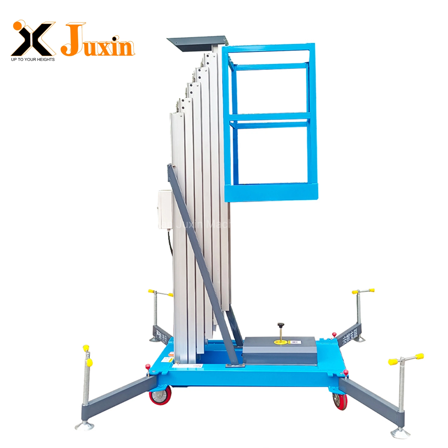 Single Mast Hydraulic Aluminum Lift Electric Platform for Indoor