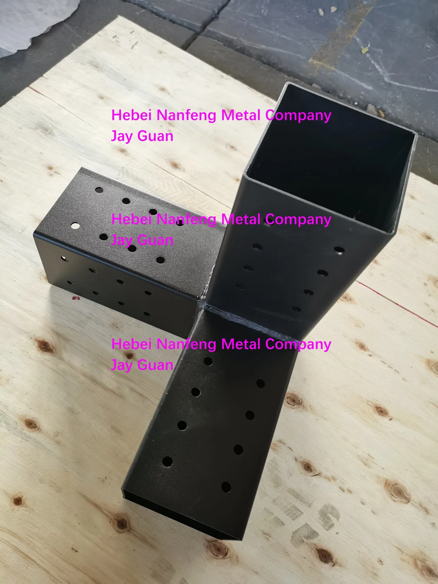 Pergola 3 Way Steel Arm Pergola Corner Bracket for 4X4 Wood Posts