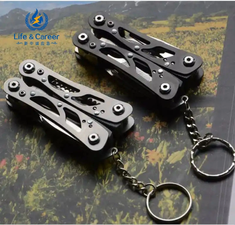 Camping Multitool Folding Plier Scissors Fishing Multi Tools Plier Screwdriver Bits Knife Multifunctional Survival Tool