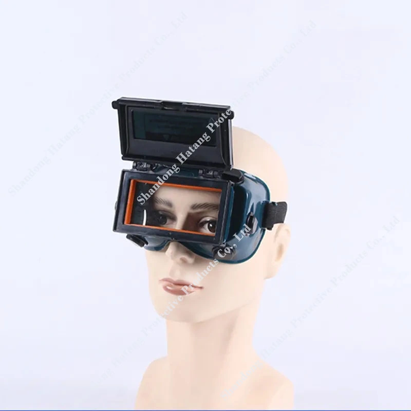 Auto Daring Welding Helmet Eye Automatic Anti-Glare Solar Glare Glaring (تعتيم تلقائي لهيلين اللحام) قناع نظارات واقية لحجب العدسة زجاج أزرق