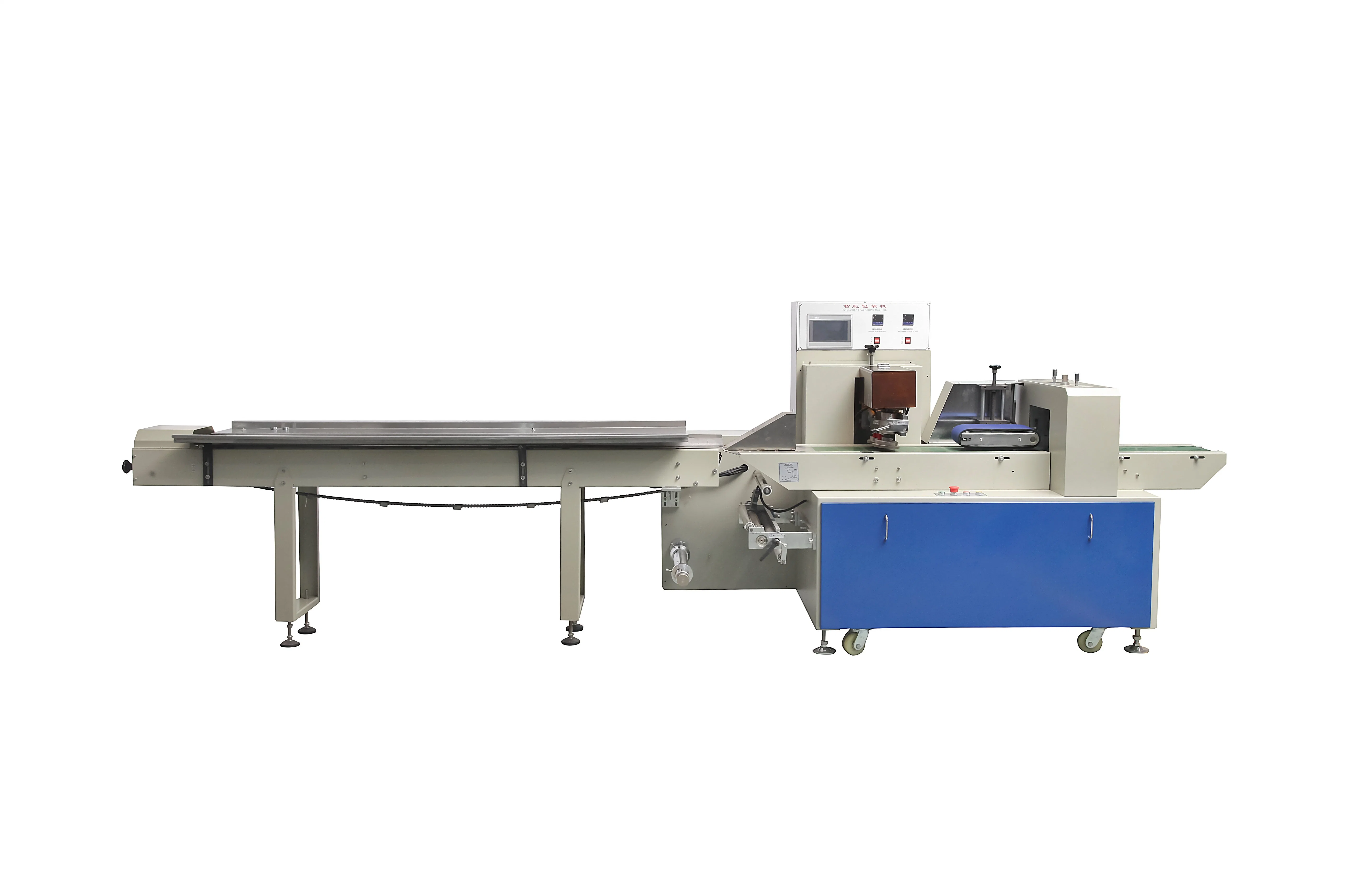 Écoulement de type horizontal automatique oreiller Masque d'emballage alimentaire/Biscuit/Wafer/Cookie/pain plein débit automatique Servo Muti-Function Wrap/emballage /machine de conditionnement