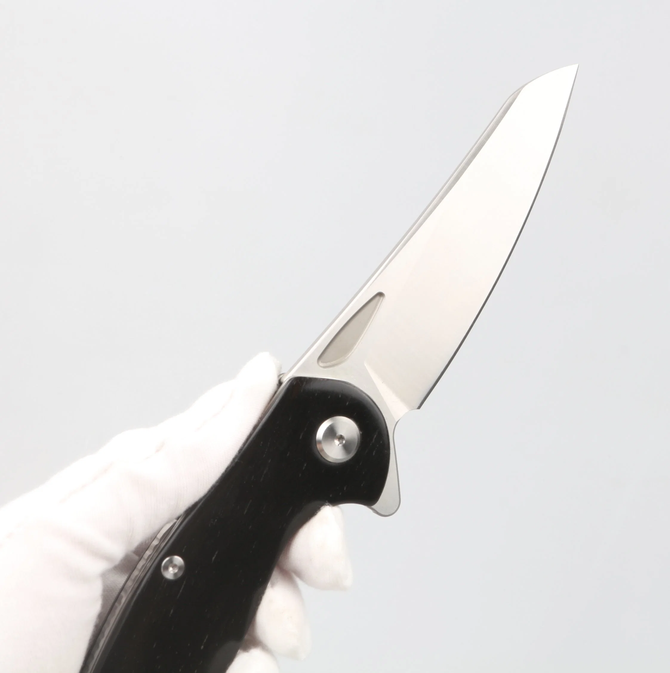 8.5" High quality/High cost performance  D2 Tool Steel Pocket Knife with Ebony Wood Handle (SE-K009)