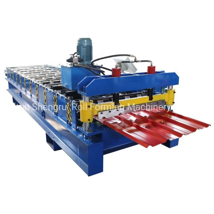 PLC Control Box High Rib Profile Ibr Roof Sheet Making Cold Roll Forming Machine