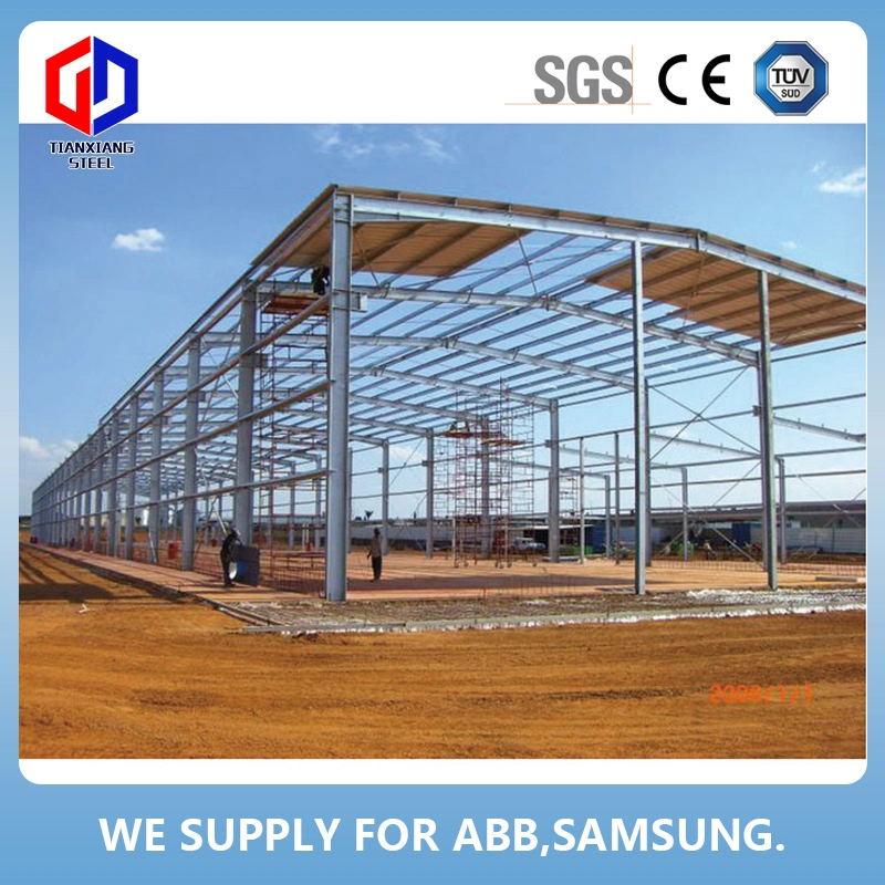 Pre-Engineer Steel Structure Building / Metal Steel Warehouse Construction