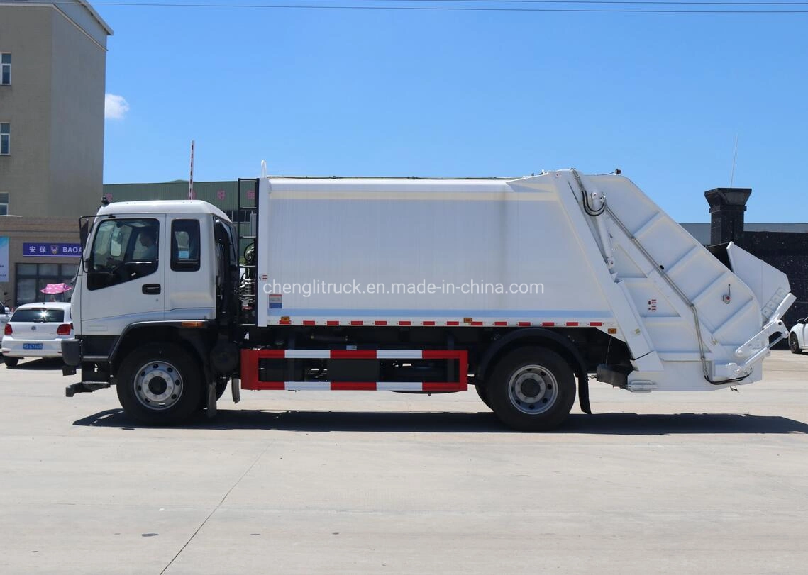 Heavy Duty de la marca japonesa 12ton ton coleccionista de rechazar la compresión de 14 camiones, 12 metros cúbicos de 14 metros cúbicos de basura camión compactador Precio