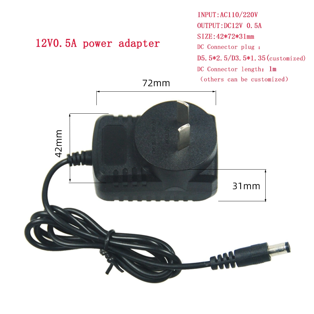 Universal 12V500mA Adapter 6W with UK/EU/Us/UK Plug02