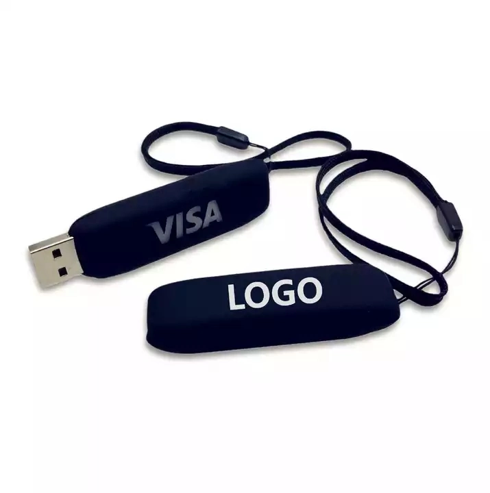 New Trending Gifts Light up Logo USB Flash Drives LED Logo Sliding USB Stick 64GB Pen Drive