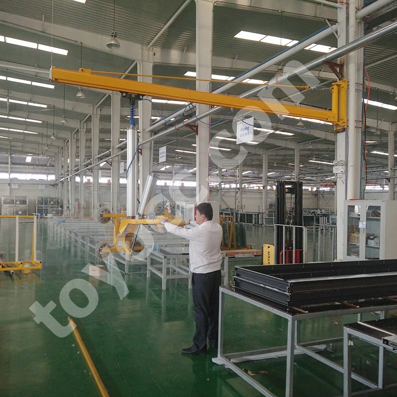 Cantilever Crane Vacuum Glass Lifter for Insulating Glass Hollow Glass Double Glazing Loading