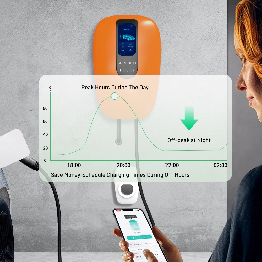 APP Control CE 7kw 11kw 22kw AC EV Charger with Dlb