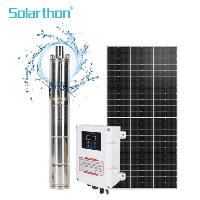 4inch DC48V Brushless Submersible Solar Water Pump MPPT Controller Solar Water Pump System