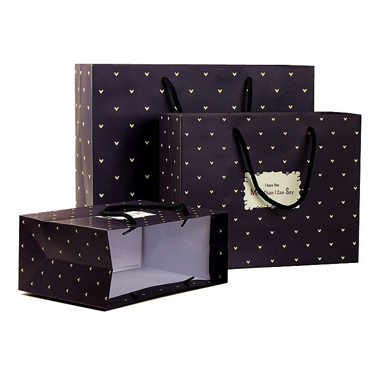 Wholesale/Supplier Luxury Handmade Promotion Custom Color Printing Cosmetic Shopping Gift Bag with Silk Ribbon Paper Bag