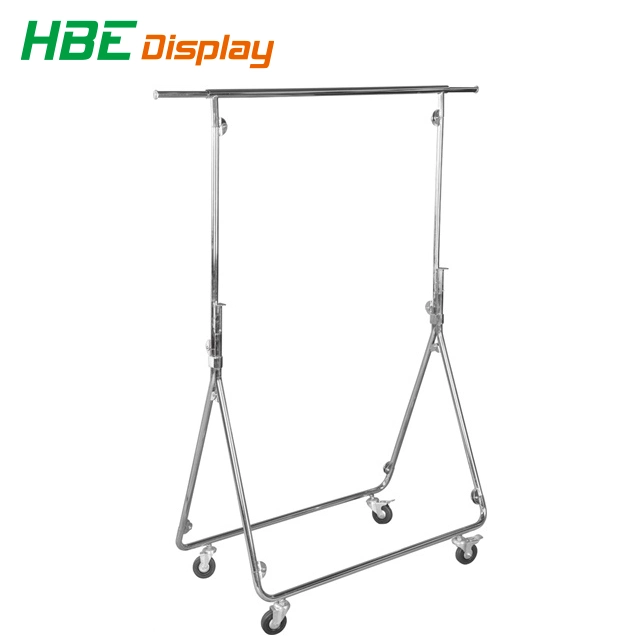 Zinc Plated Heavu Duty Metal Garment Rail Rack for Shipping Container