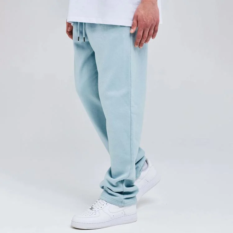 Nuevo diseño personalizado de pierna recta deportistas de alta calidad de los hombres francés Treey Sweatpants personalizada algodón peso pesado de los hombres Sweatpants Unisex