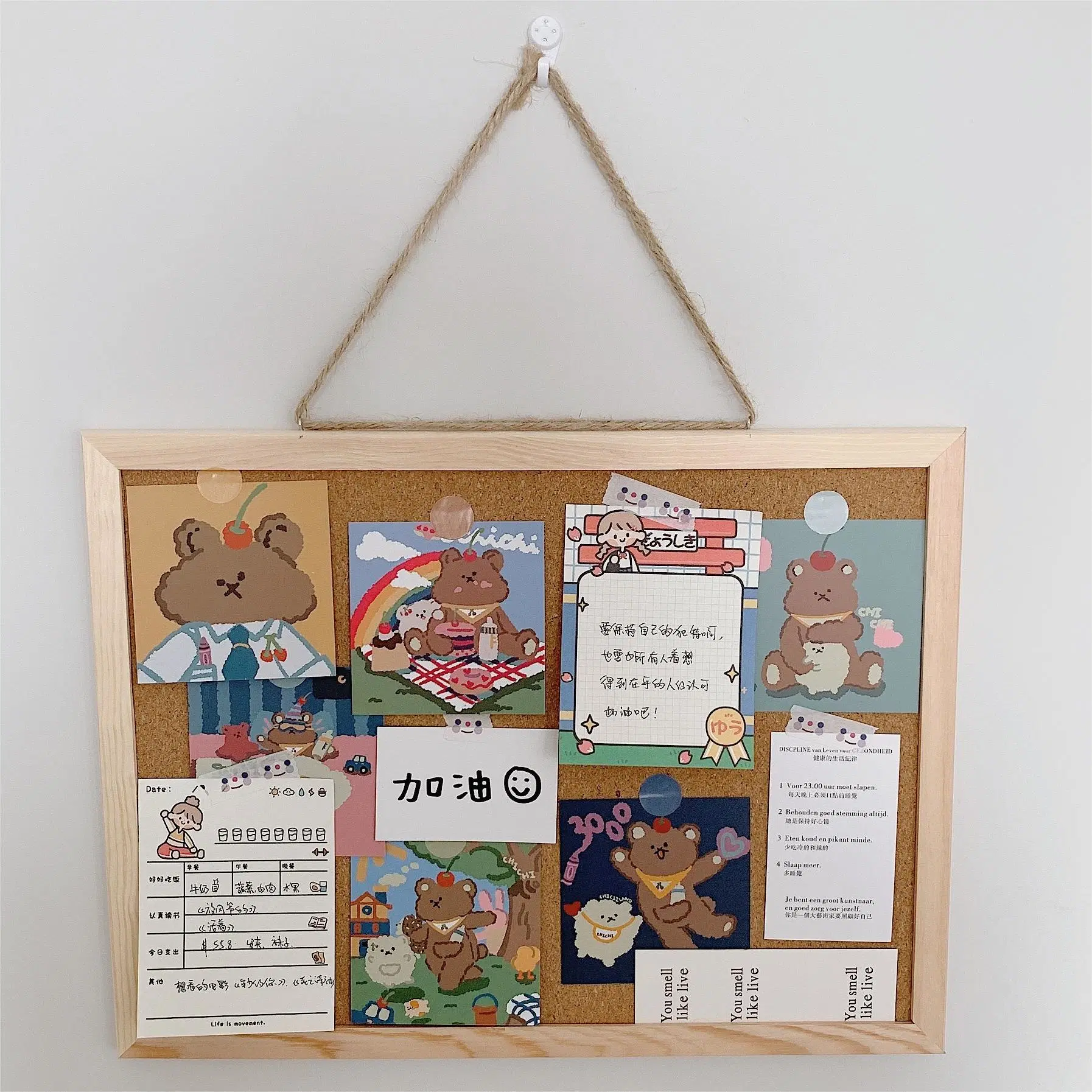 100% Natural Formaldehido-Free Eco-Friendly Junta de corcho cuadrado para Bulletin Board