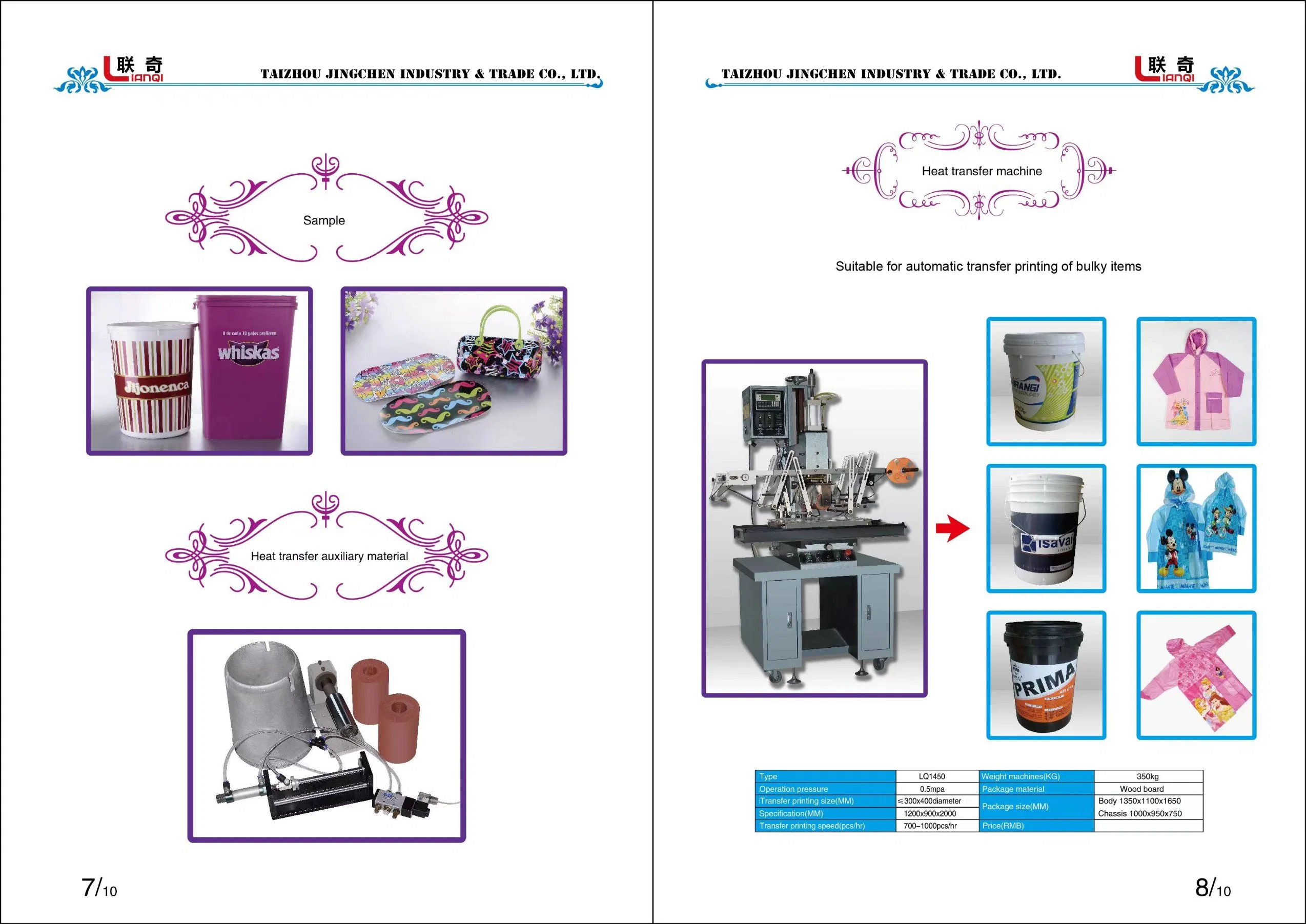 Heat Transfer Machine in Flat Printing (LQ1340)