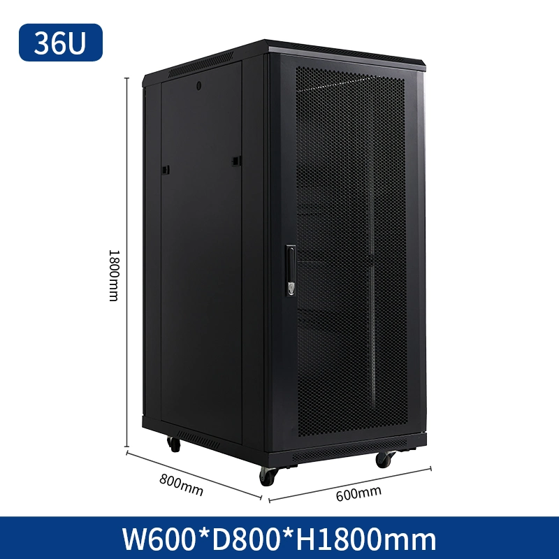 19 de rack de 22u 24u 42u 27u datos del ventilador de pared de montaje en racks de Dataentry Cuadro Serverroom Servidor de entrada de equipos de servidor para rack de tamaño