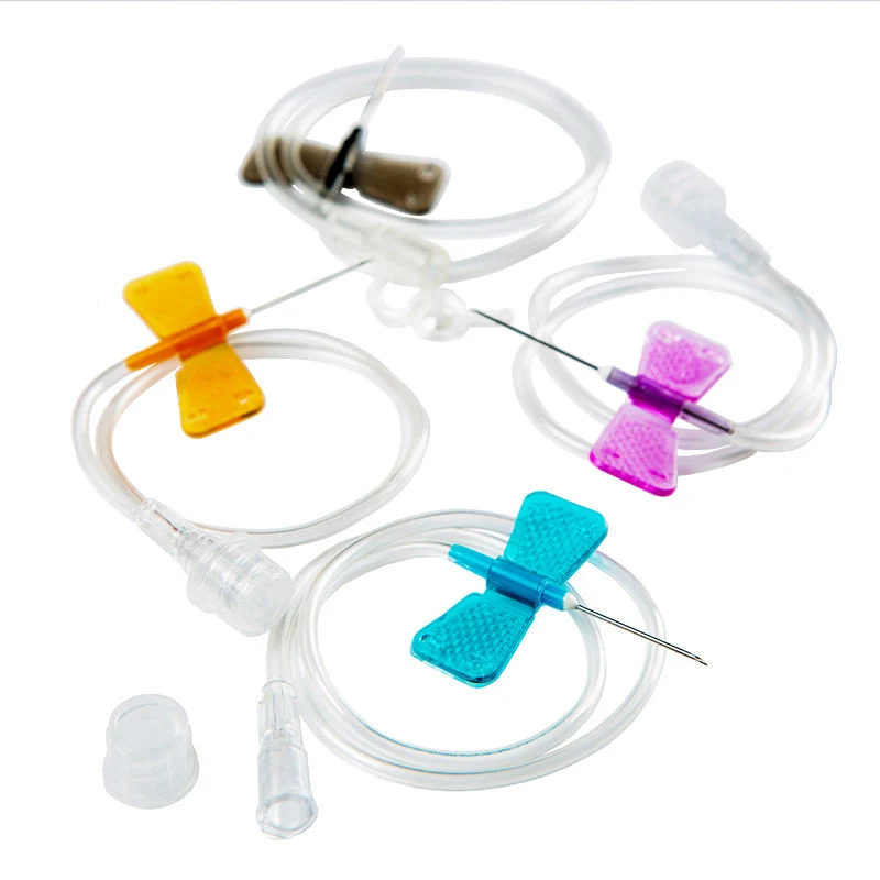 Safety Medical Disposable Scalp Vein Set with Butterfly Wing Hypodermic Needle for Infusion Made in China