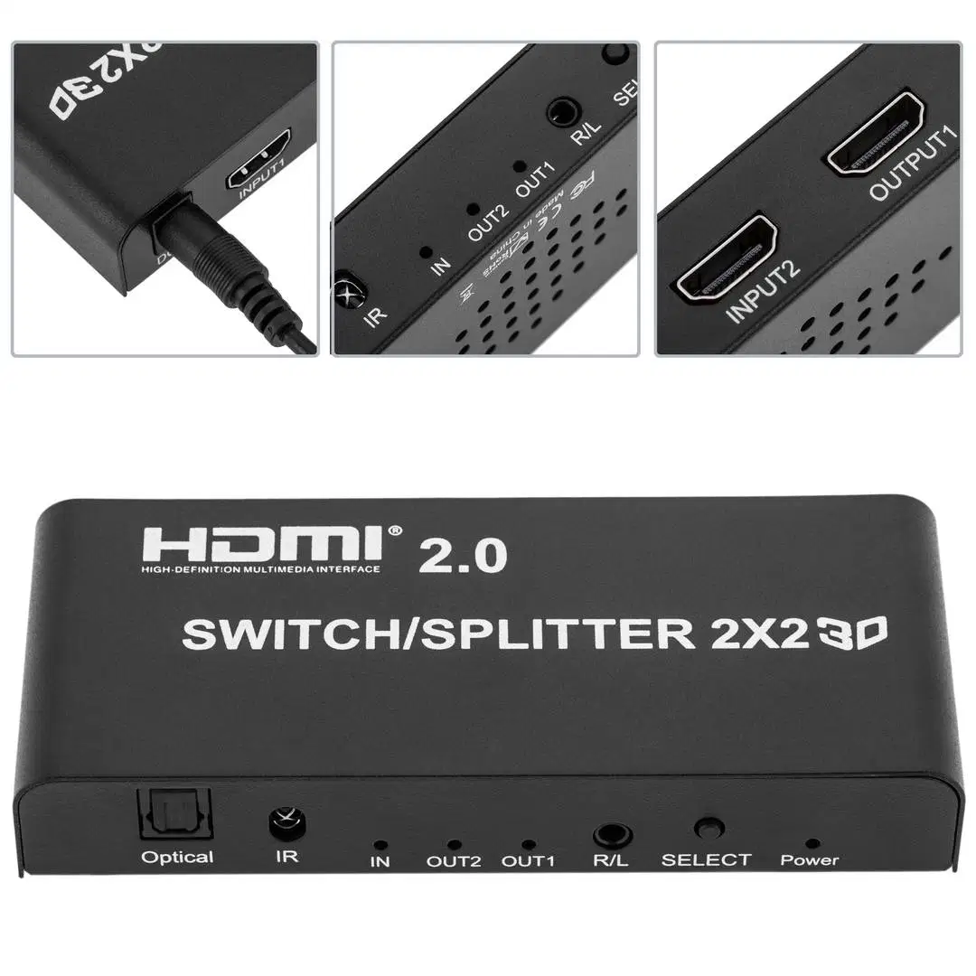 منفذان HDMI Matrix بدقة 4K 600 ميجاهرتز