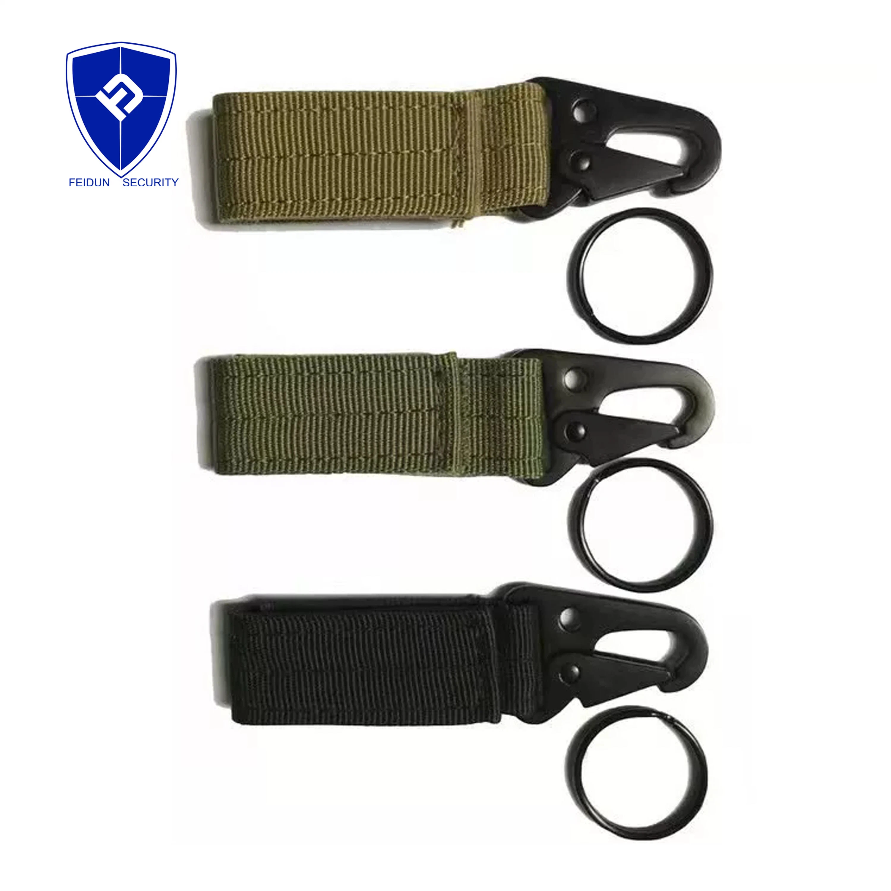 Custom Nylon Tactical Gear Clip Band Carabiner Keychain Belt