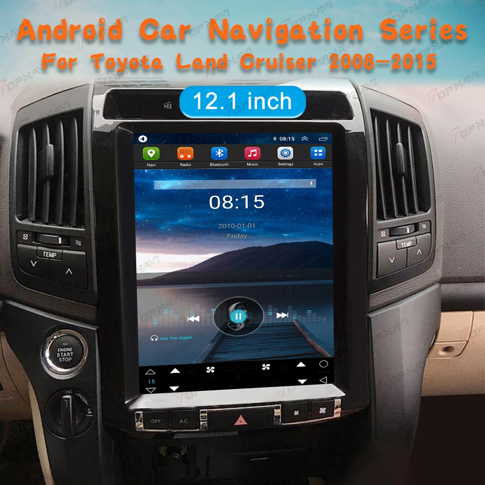 نظام الملاحة Android 10.0 Android سيارة DVD مشغل تويوتا Land Cruiser 2008 2010 2011 2012 2013 2014 2015