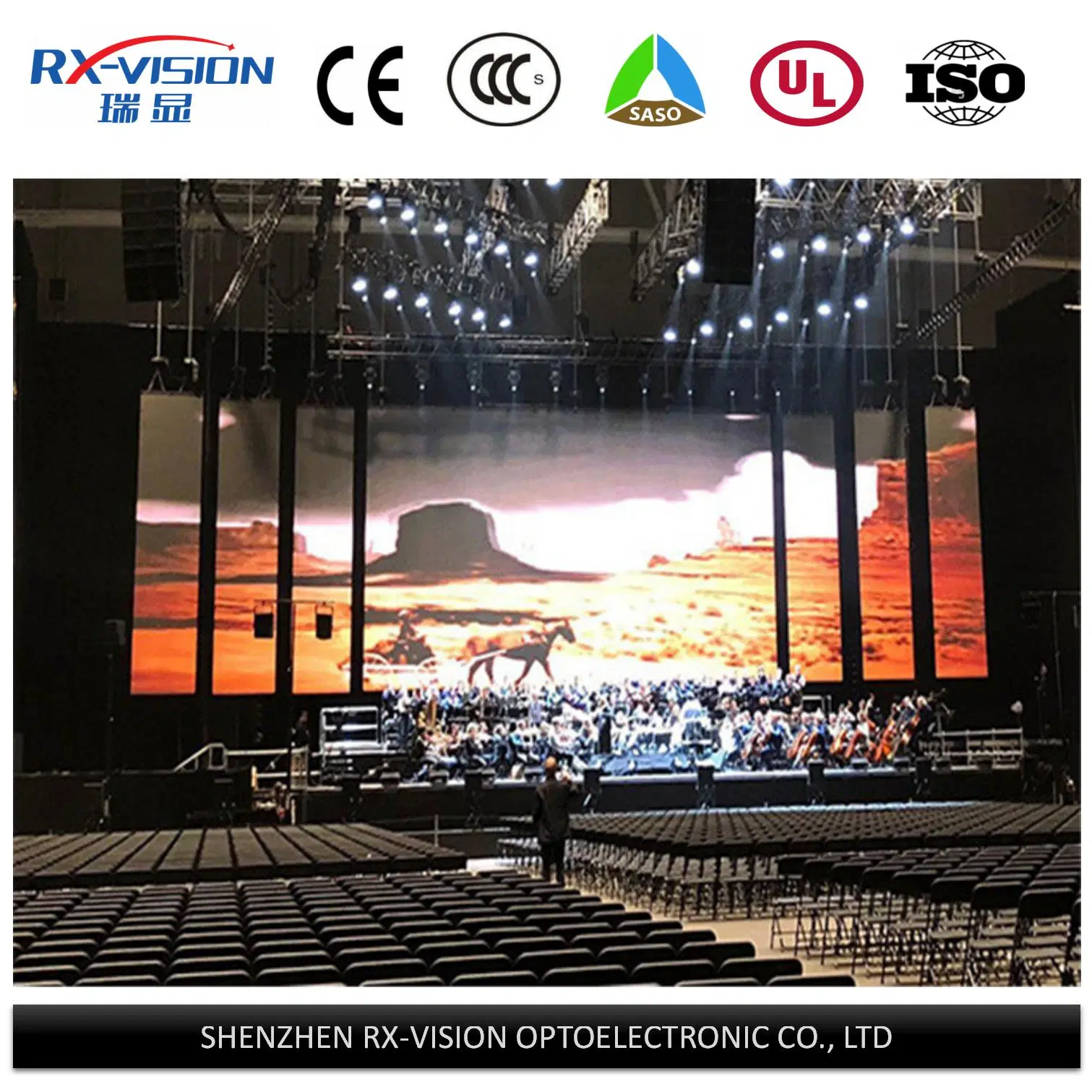 P3.91 de mejor venta de coches Shenzhen etapa vídeo RGB LED panel de pared para pantalla LED de la etapa de conciertos