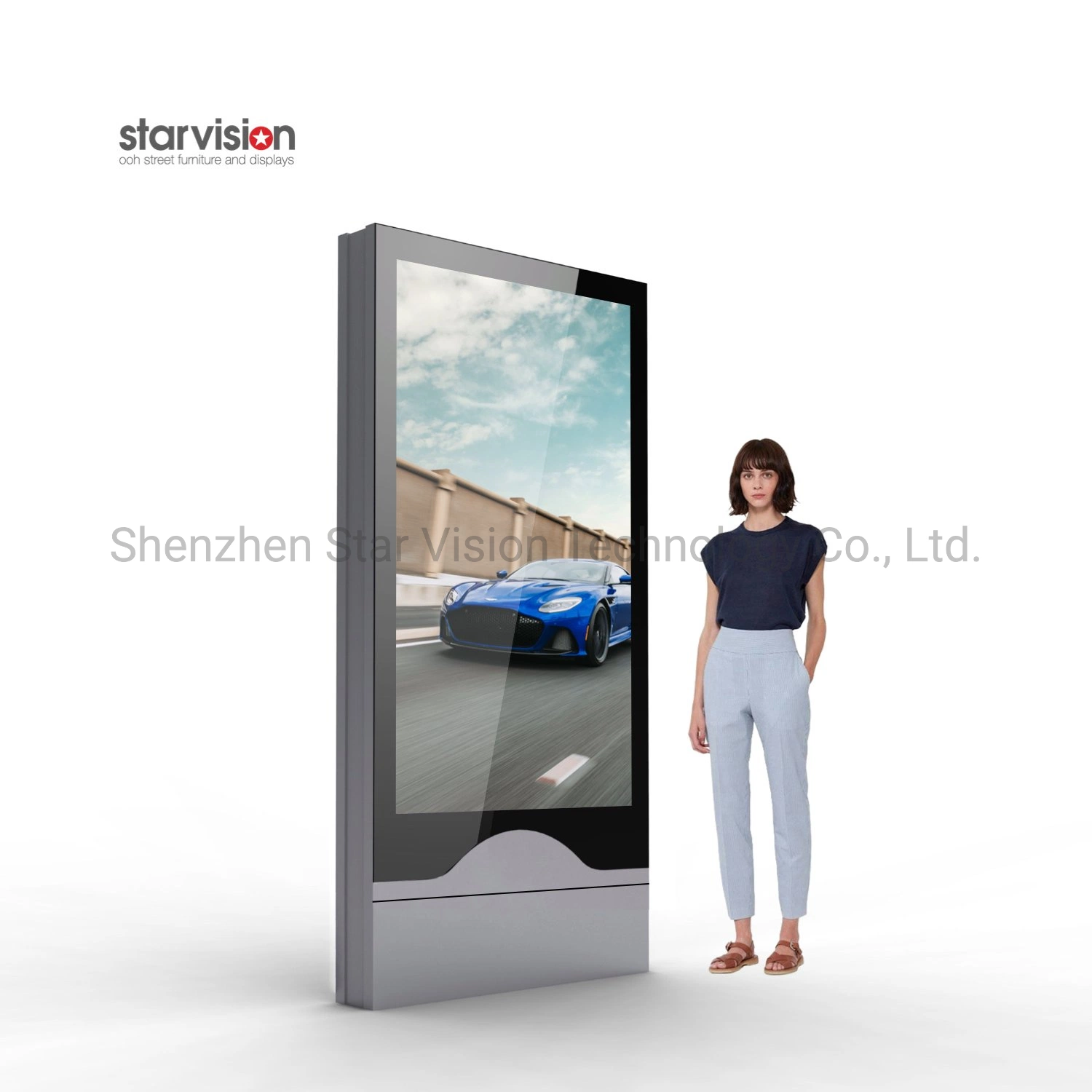 Indoor 75inch Remote Control Advertising Kiosk Shopping Mall Digital LED LCD Display Stand