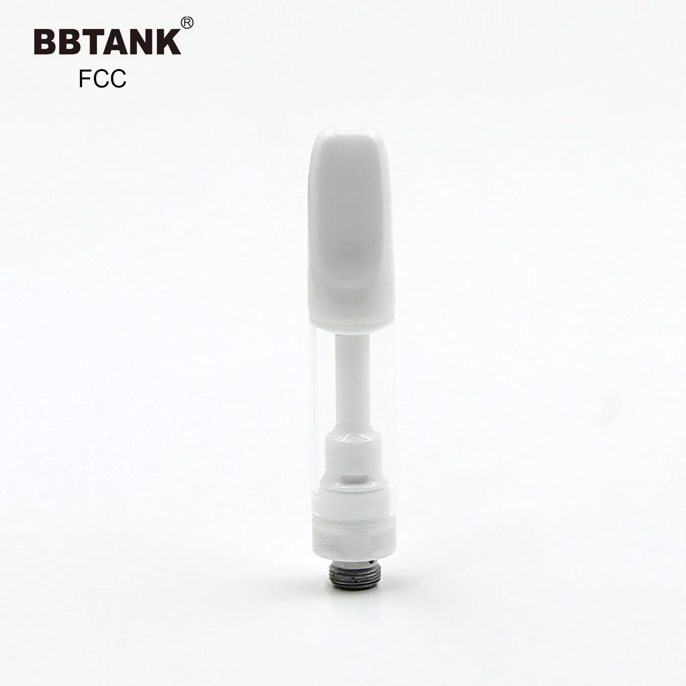 510 de alta calidad rosca Bbtank Hhc Vape Tanque de vidrio sin plomo blanco Vaporizador de 0,5 ml 1ml total de Cerámica Vape Atomizer