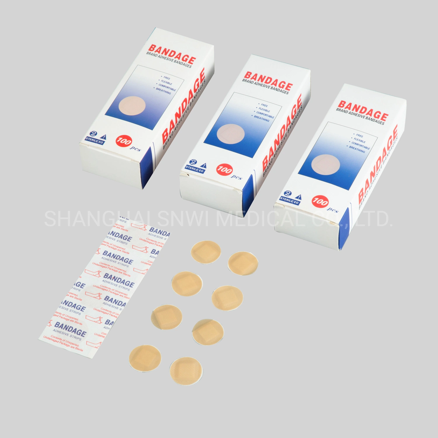 Disposable Adhesive Sterile Wound Plaster with High Quality for First Aid Waterproof Effect